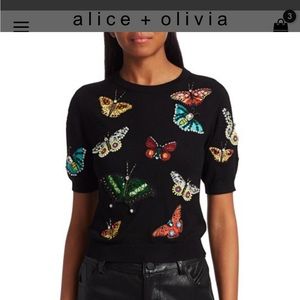 Alice + Olivia Ciara Butterfly sweater